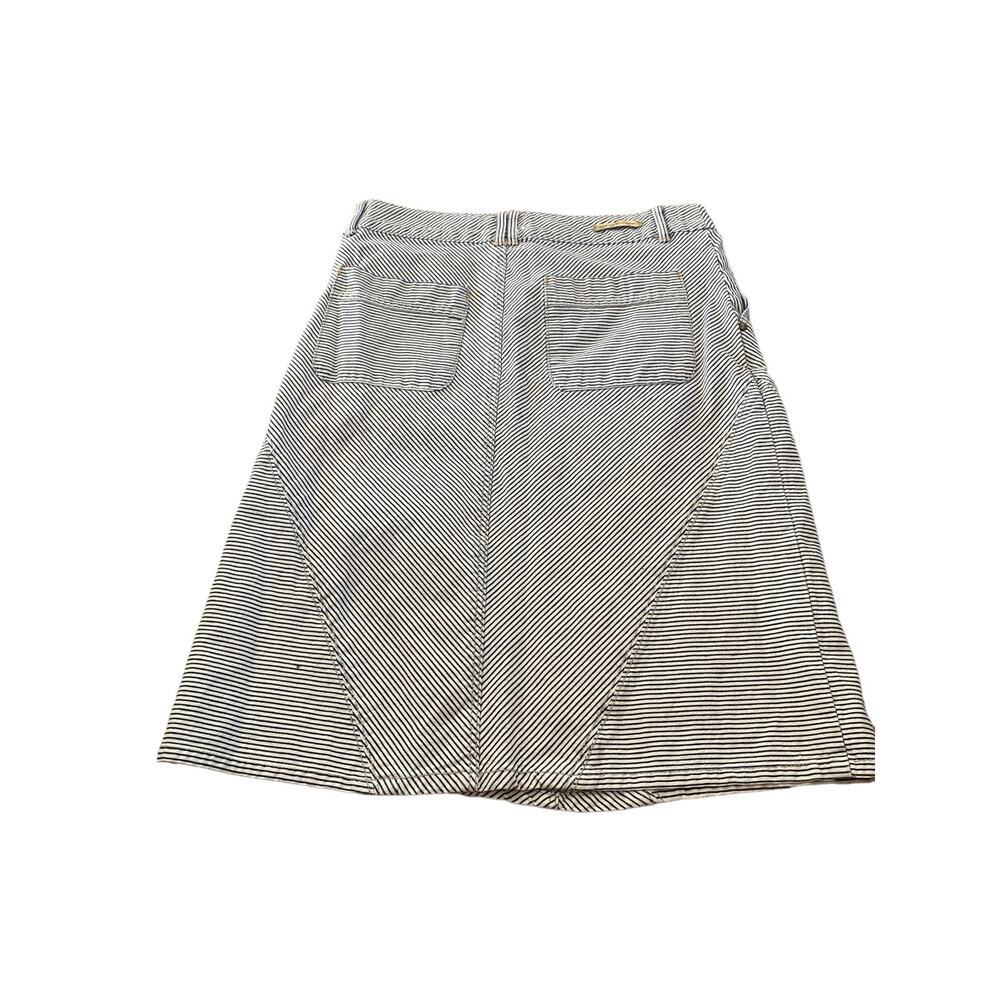 Anthropologie Women's Pilcro and the Letterpress Striped Denim Pencil Skirt 28 - Picture 3 of 9